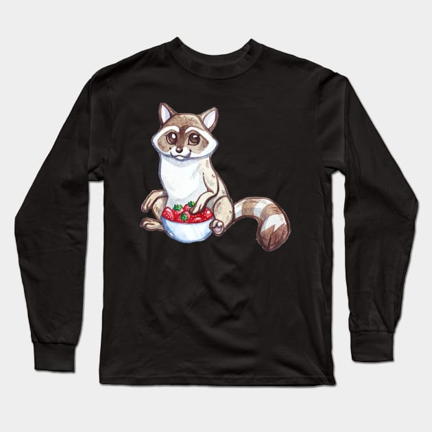 cute fox Long Sleeve T-Shirt by hopeakorentoart